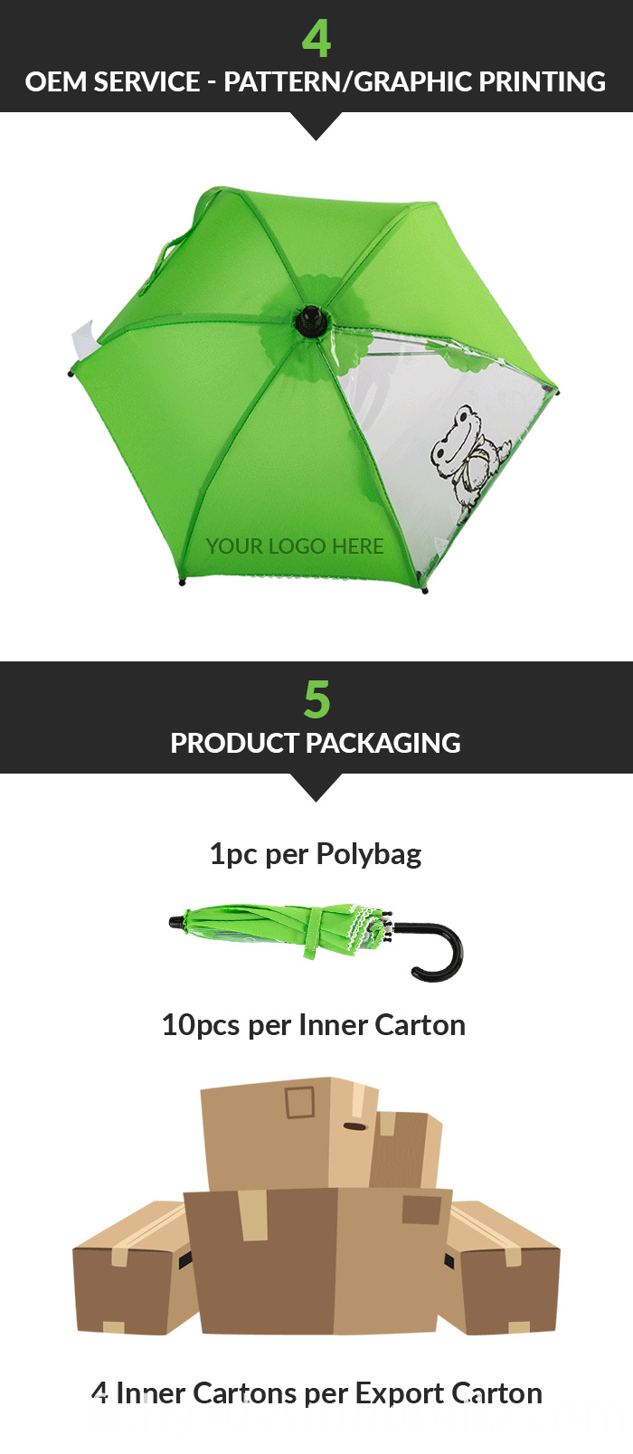 Emballage de parapluie de jouet d'affichage miniature transparent imprimé Transparent Printed Miniature Display Toy Umbrella Packaging